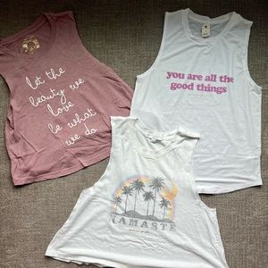 Lot of 3 Spiritual Gangter tanks